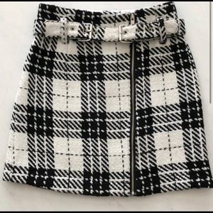 Zara Plaid Flannel Mini Skirt